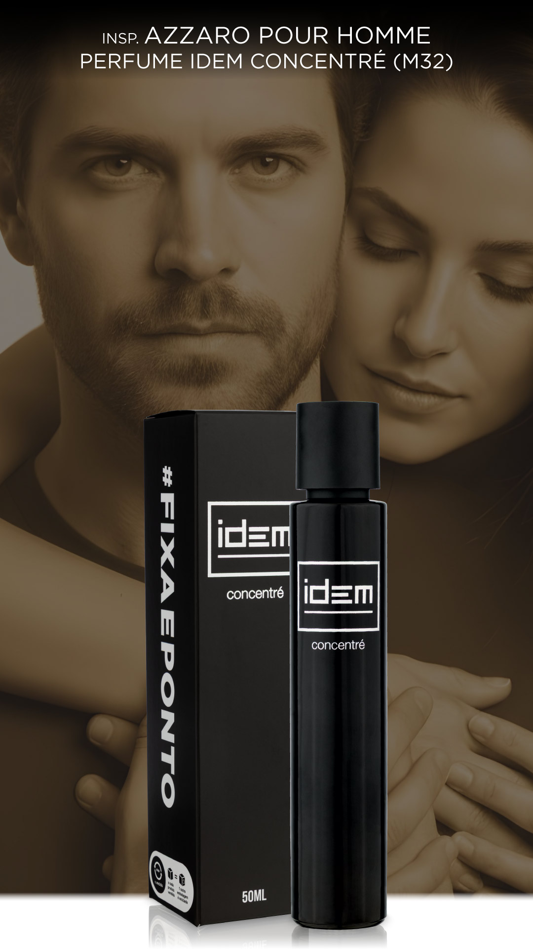 Inspirado no Azzaro Pour Homme- Perfume Idem Concentré 50ml