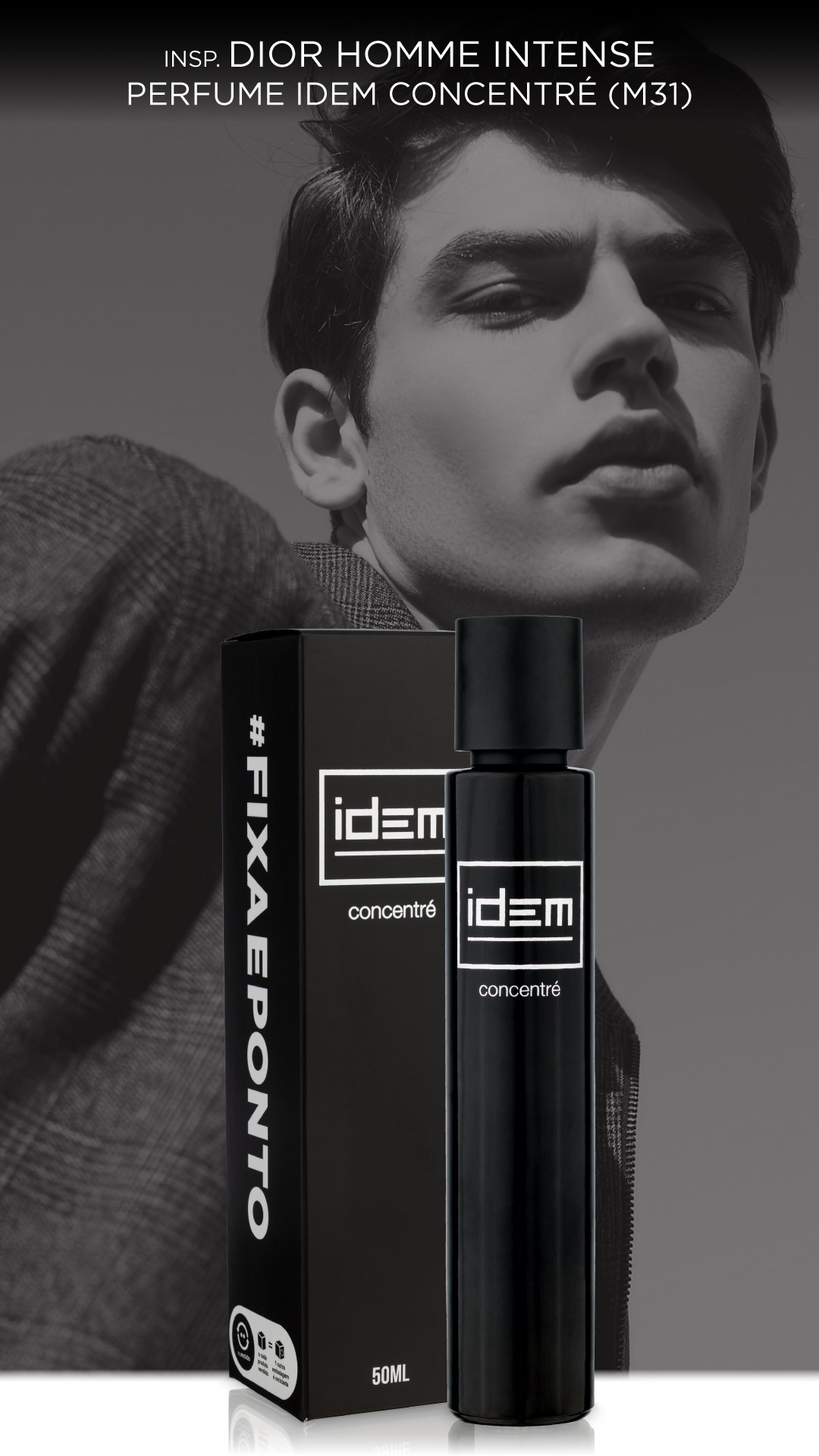 Inspirado Dior Homme Intense - Perfume Idem Concentré 50ml
