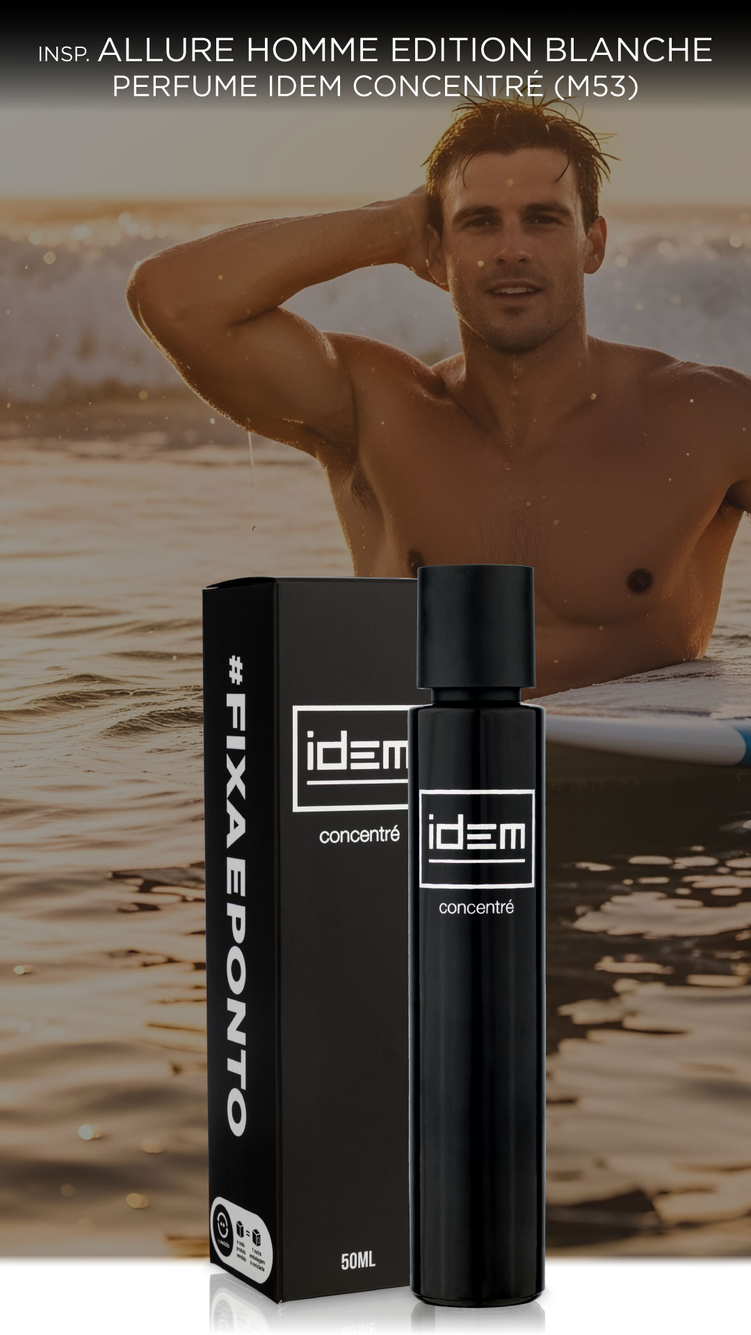 Inspirado no Allure Homme Ed. Blanche - Idem Concentré 50ml
