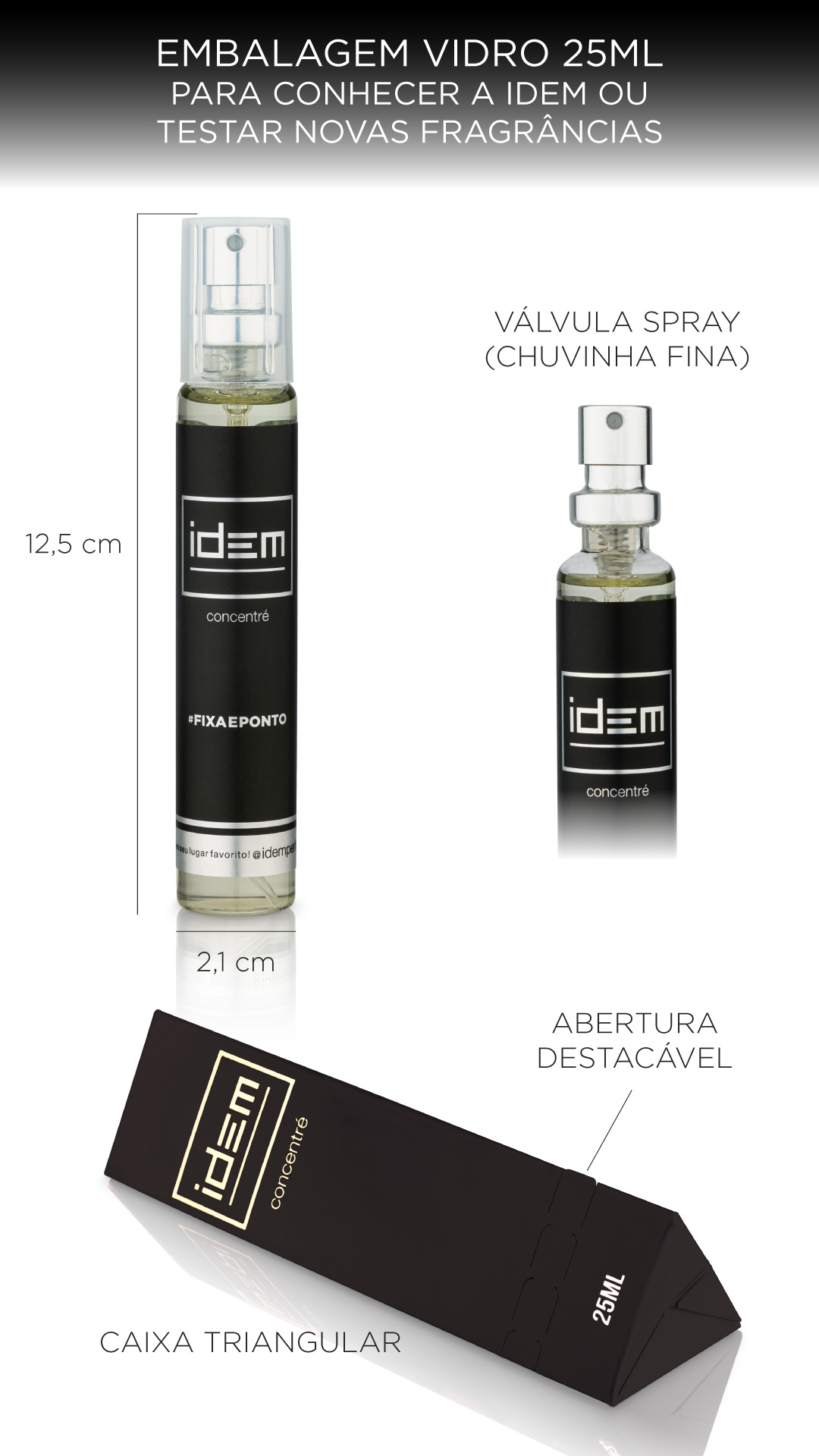 Inspirado no Ferrari Black - Perfume Idem Concentré 25ml